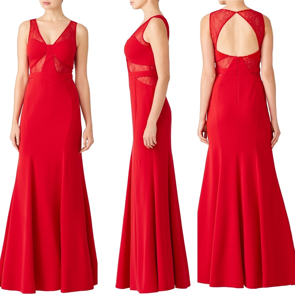 [LM Collection] Lace Insert Gown Dress